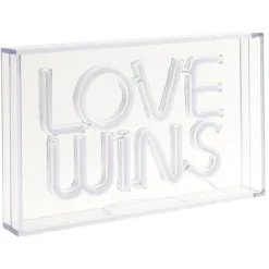 Lampe néon LOVE WINS 30x4,5xH15cm