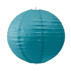 Lanterne chinoise en papier bleu