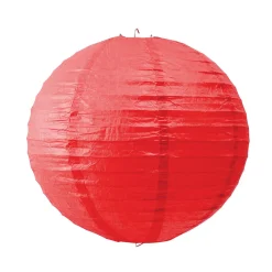 Lanterne chinoise en papier rouge