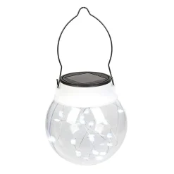 Lanterne Solaire à suspendre 20 micro Led Blanc froid