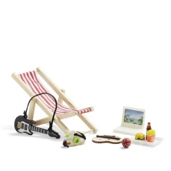 Lot de 8 accessoires "vacances" en bois pour lutin farceur L20x14x4cm