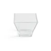 Lot de 6 verrines 88ml en plastique transparent 6x6xH5cm