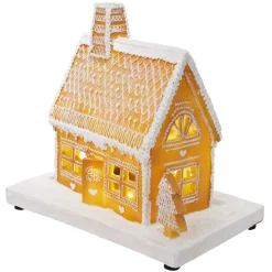 Maison lumineuse de Noël déco pain d'épice H26cm