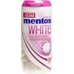 Mentos white 30 dragées sans sucre