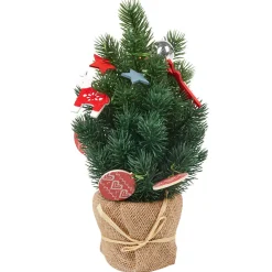 Mini sapin Noël artificiel vert 26 cm