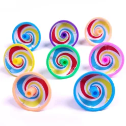 Mini toupie multicolore x8