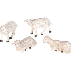 Mouton crèche ou village de Noël x4