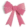 Noeud rayé rouge et blanc Candyland 28x32cm