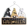 Pancarte en bois Happy Halloween à suspendre 37xH25cm