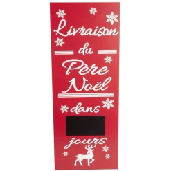 Panneau de livraison du Père-Noël à poser H90cm