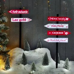 Panneau de Noël lumineux solaire à planter H100 cm