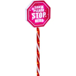 Panneau lumineux Joyeux Noël à planter 15LED blanc chaud H66cm