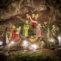 Papier rocher marron crèche de Noël 2 m