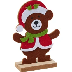 Personnage à poser bois et feutrine H18cm - 4 modèles