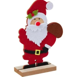 Personnage à poser bois et feutrine H18cm - 4 modèles