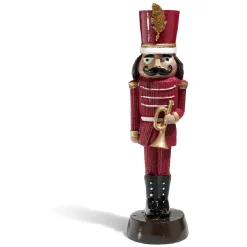 Personnage casse noisette soldat Noël rouge