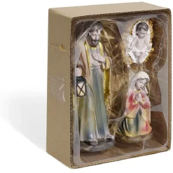 Personnage crèche résine x3