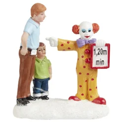 Personnage père fils et clown Village de Noël