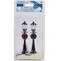 Petit lampadaire déco couronne x2