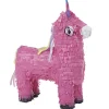 Piñata lama licorne rose en carton