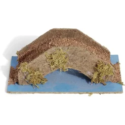 Pont crèche bois marron