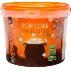 Pop corn sucré dans seau à motif Halloween 250g