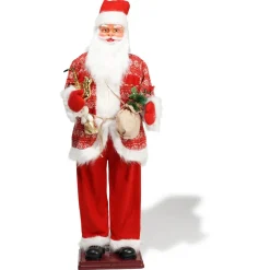 Père Noël animé musical H180 cm intérieur