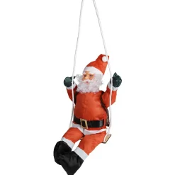 Père Noël grimpeur sur balançoire