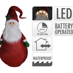 Père Noël lumineux extérieur H.2m