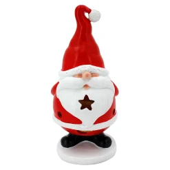 Père Noël lumineux solaire LED blanc chaud H31cm