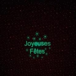 Projecteur de Noël laser design Joyeuses fêtes