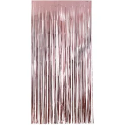 Rideau à franges 200x100cm rose