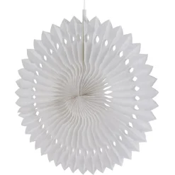 Rosace blanche à suspendre