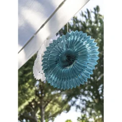 Rosace blanche à suspendre