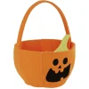 Sac à bonbons Halloween citrouille orange 35xH58cm