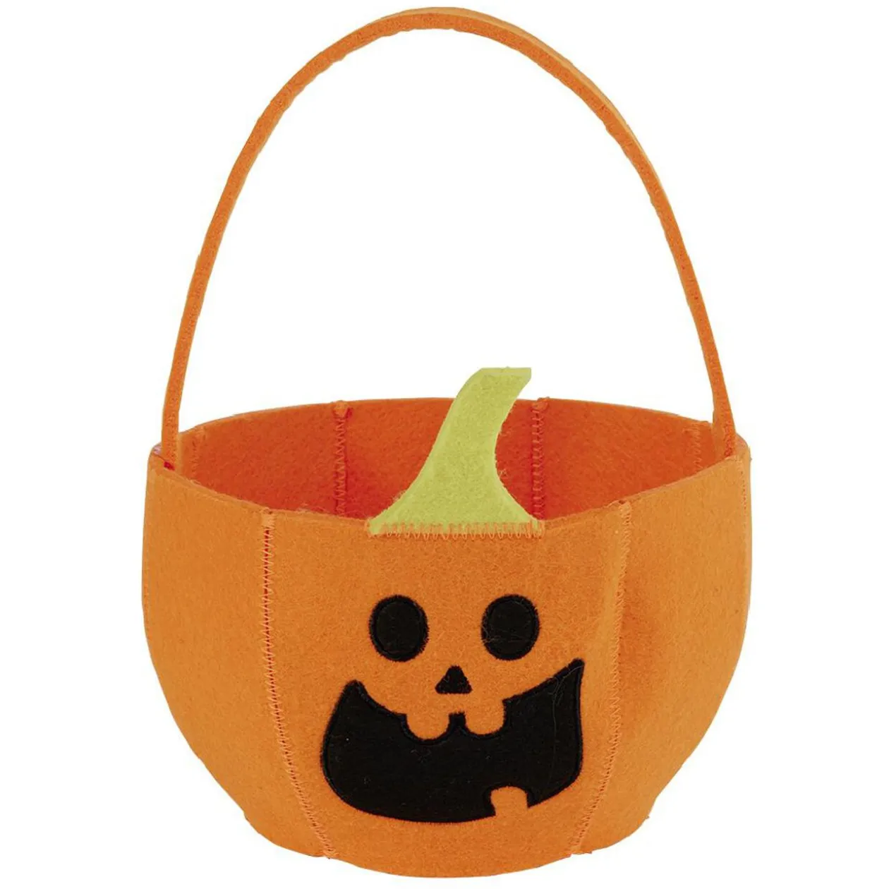 Sac à bonbons Halloween citrouille orange 35xH58cm