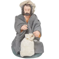 Santon crèche de Noël épicier du village