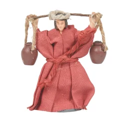 Santon crèche de Noël porteur d'eau du village