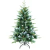 Sapin artificiel neige et pin H120cm vert