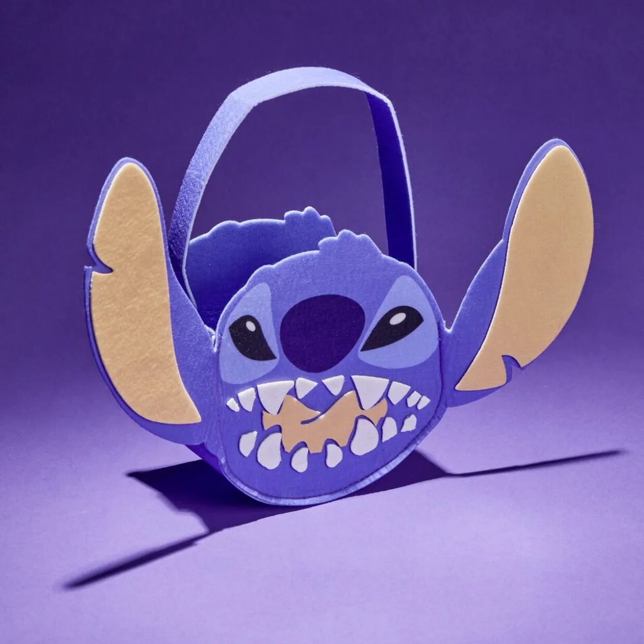 Seau à bonbons Halloween Disney Stitch bleu