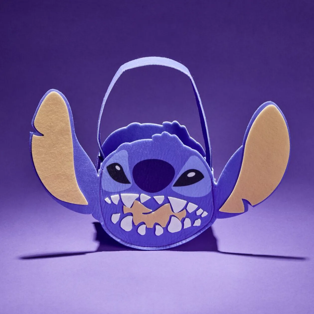 Seau à bonbons Halloween Disney Stitch bleu