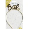 Serre-tête mariage femme "Bride" doré