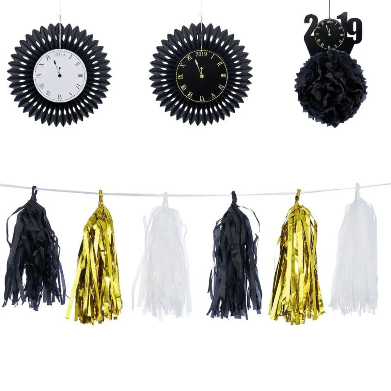 Set de décoration de fin d'année Horloge