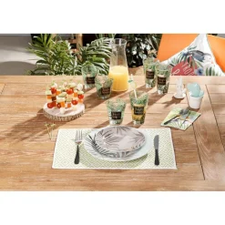 Set de table papier tissé décor losanges