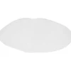 Set de table rond blanc x4