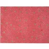 Set de table rouge motifs étoiles dorées x10