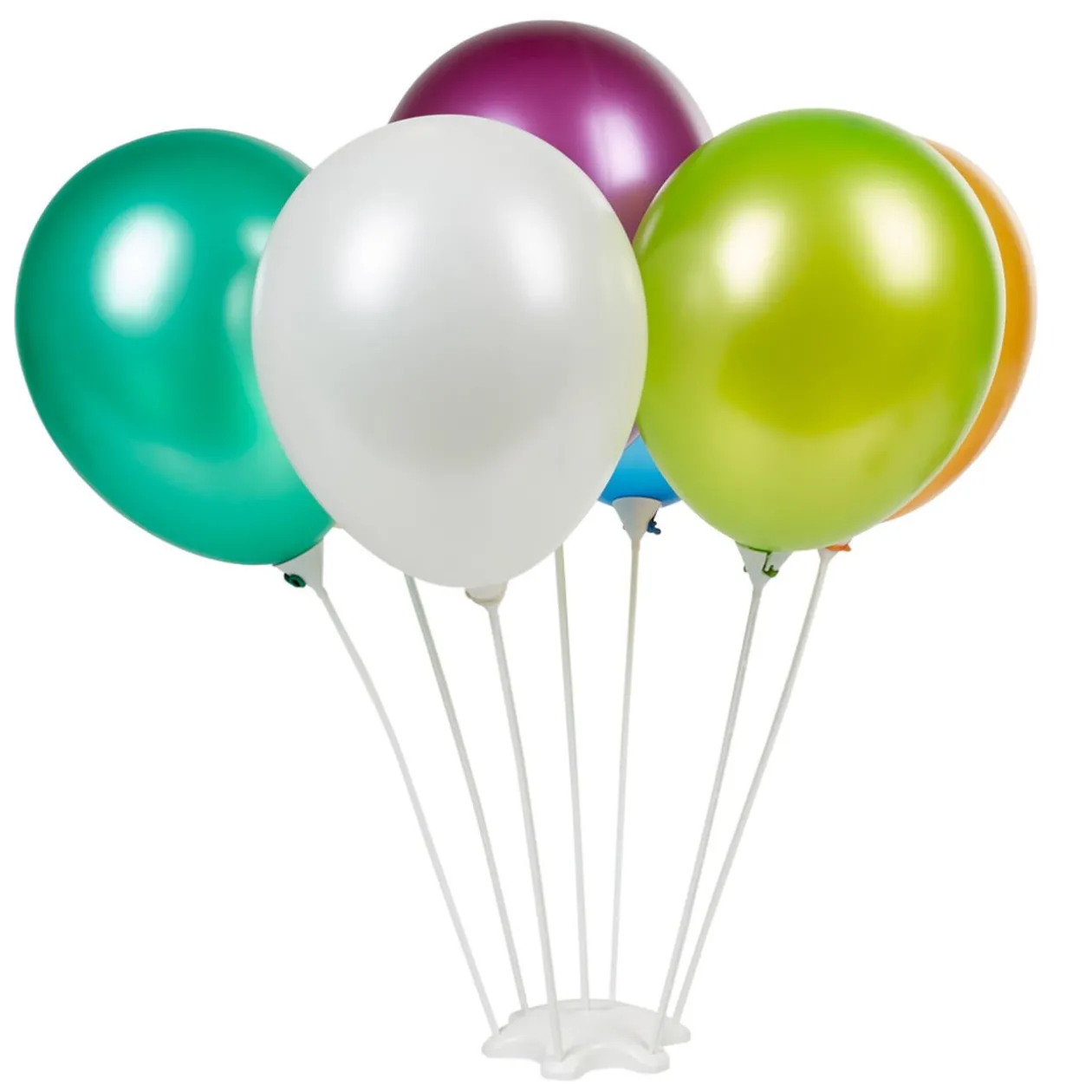 Socle et 7 tiges pour ballons de baudruche