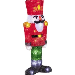 Soldat casse-noisette lumineux acrylique H40cm 40 LED blanc chaud
