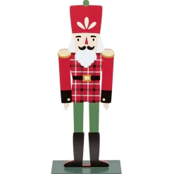 Soldat Casse-Noisette rouge déco de Noël à poser