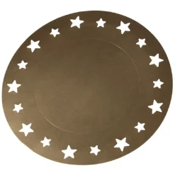 Sous assiette en carton doré x4